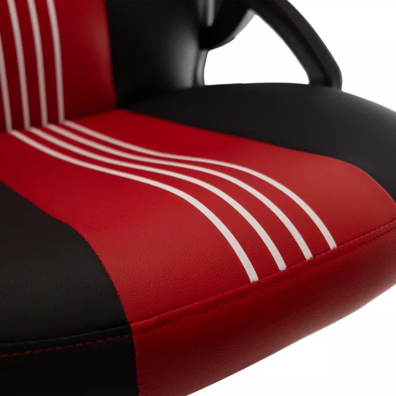 Baracuda ABALONE-B/R gamingstoel zwart/rood – ergonomisch PU-leer, 2D-armleuningen, gaslift klasse 4