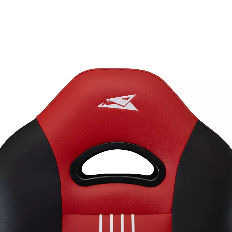 Baracuda ABALONE-B/R gamingstoel zwart/rood – ergonomisch PU-leer, 2D-armleuningen, gaslift klasse 4
