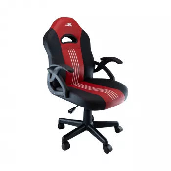 Baracuda ABALONE-B/R gamingstoel zwart/rood – ergonomisch PU-leer, 2D-armleuningen, gaslift klasse 4