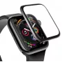 Baseus 0,23 mm gebogen gehard glas displaybescherming voor Apple Watch 38 mm zwart (SGAPWA4-C01)