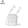 Baseus Apple Siliconen Beschermhoes met Magneetband voor AirPods Pro 2, grijs