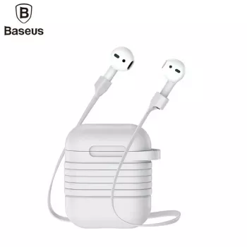 Baseus Apple Siliconen Beschermhoes met Magneetband voor AirPods Pro 2, grijs