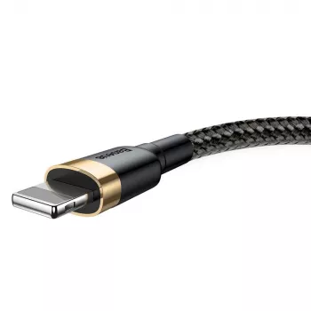 Baseus Cafule Lightning-kabel 2A 3m goud/zwart (CALKLF-RV1)