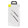 Baseus Cafule Series metalen USB-C naar Lightning kabel PD 20W 1m zwart