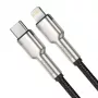 Baseus Cafule Series metalen USB-C naar Lightning kabel PD 20W 1m zwart