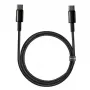Baseus Tungsten Gold USB-C naar USB-C kabel, 100W, 1 m, zwart