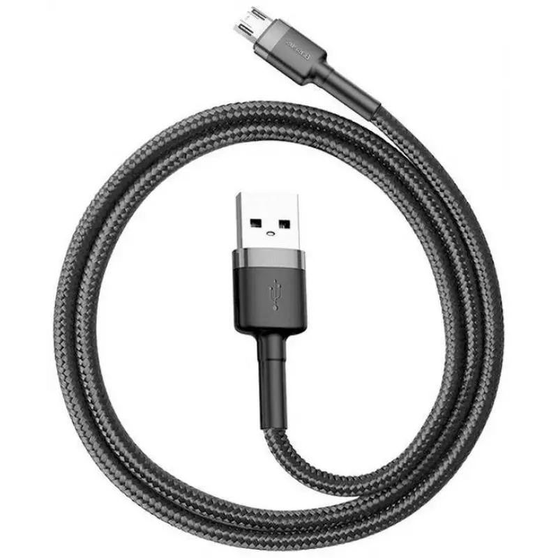 Baseus Cafule USB 2.0 Type-A naar Micro-B stekker-stekker kabel 2m (zwart)