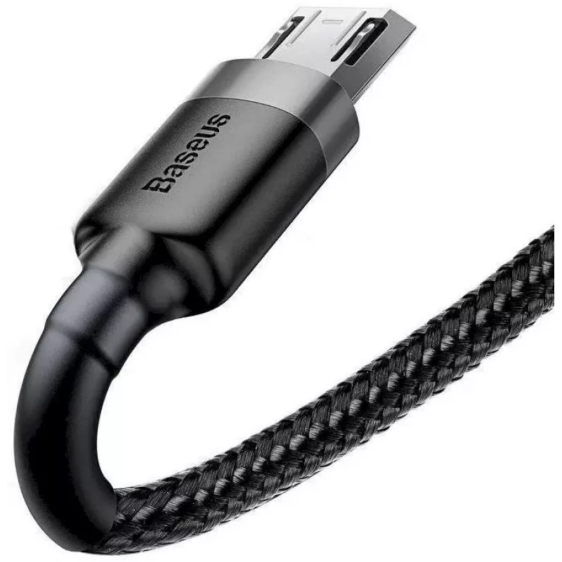 Baseus Cafule USB 2.0 Type-A naar Micro-B stekker-stekker kabel 2m (zwart)
