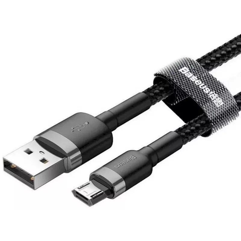 Baseus Cafule USB 2.0 Type-A naar Micro-B stekker-stekker kabel 2m (zwart)