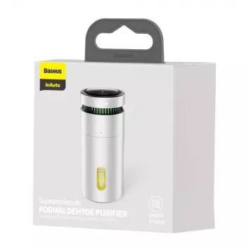 Baseus auto-luchtreiniger met formaldehyde-indicator (zilver)