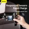 Baseus auto houder draadloze oplader Energy Storage Backseat telefoonhouder 15W zwart (WXHZ-01)