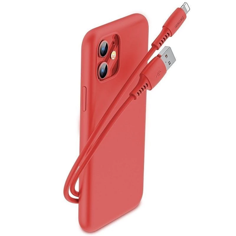 Baseus Colorful Cable USB-A naar Lightning 2.4A 1.2m rood