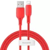 Baseus Colorful Cable USB-A naar Lightning 2.4A 1.2m rood
