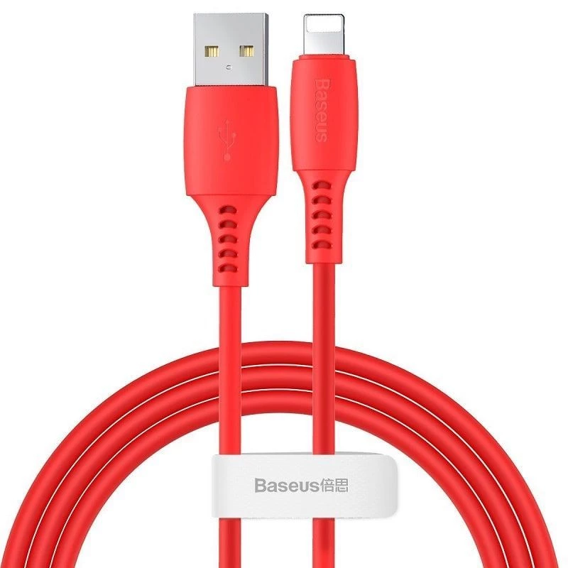 Baseus Colorful Cable USB-A naar Lightning 2.4A 1.2m rood