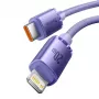 Baseus Crystal Shine-serie USB-C naar Lightning snellaad datakabel 20W 1,2m paars (CAJY000205)