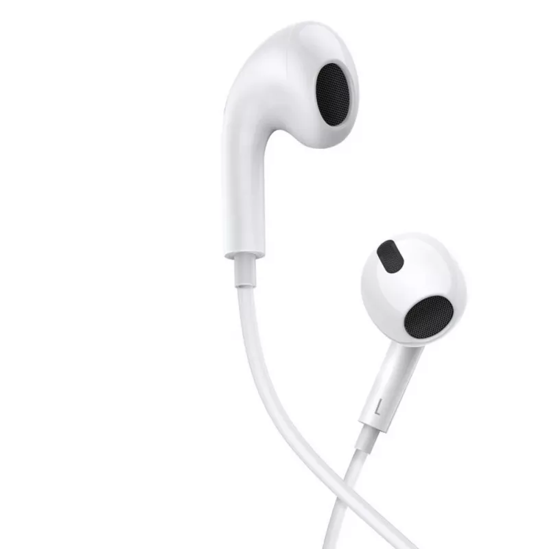 Baseus Encok C17 in-ear bedrade koptelefoon met USB Type-C microfoon wit (NGCR010002)