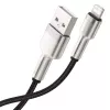 Baseus Lightning Cafule Series metalen datakabel 2.4A 0.25m zwart