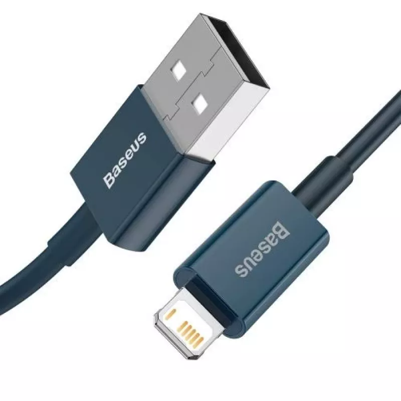 Baseus Lightning Superior Series kabel, snelladen, data 2,4A, 1m blauw (CALYS-A03)