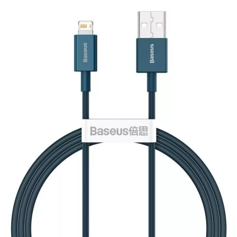 Baseus Lightning Superior Series kabel, snelladen, data 2,4A, 1m blauw (CALYS-A03)