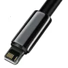 Baseus Lightning Tungsten Series kabel 2,4A, 1m zwart (CALWJ-01)