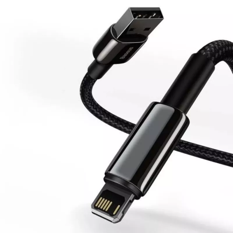 Baseus Lightning Tungsten Series kabel 2,4A, 1m zwart (CALWJ-01)