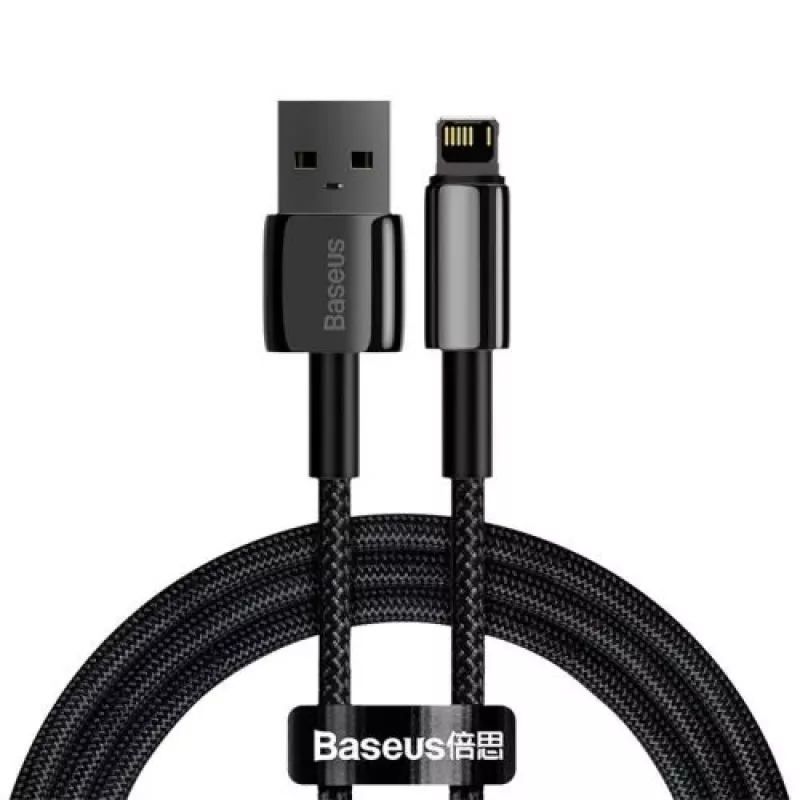Baseus Lightning Tungsten Series kabel 2,4A, 1m zwart (CALWJ-01)