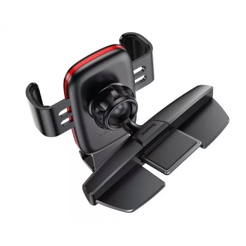 Baseus Metal Age Gravity autotelefoonhouder voor CD-sleuf (zwart) SUYL-J01