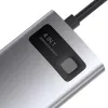Baseus Metal Gleam Series 4-in-1 USB-C-hub, USB 3.0 + USB 2.0 + HDMI + USB-C PD, zilver