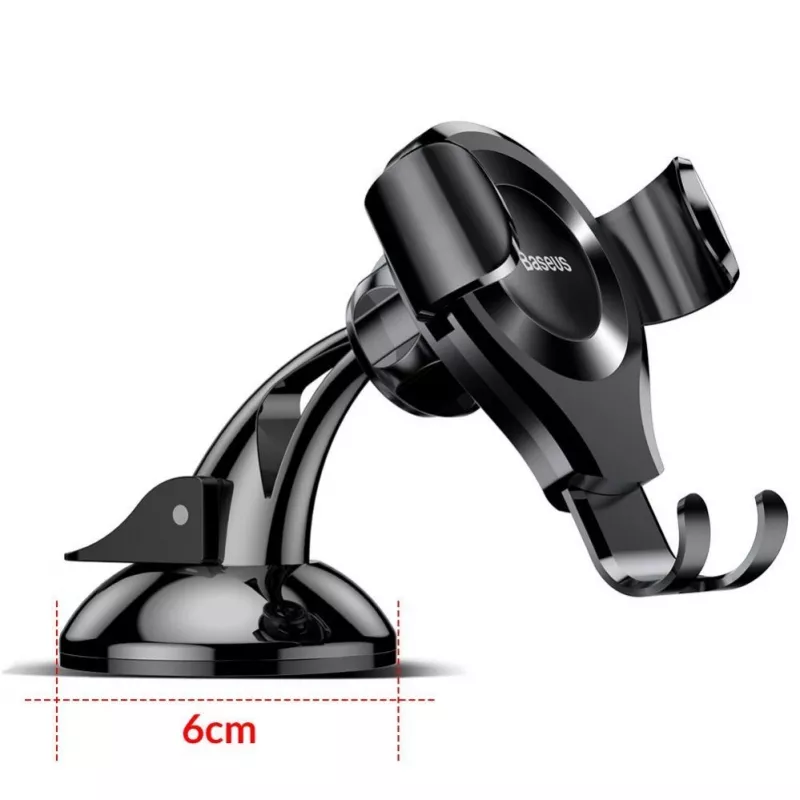 Baseus Osculum SUYL-XP0S Gravity Autohouder voor voorruit of dashboard - Zilver