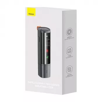 Baseus SafeJourney Pro alcoholtester voor in de auto, grijs, USB-C, 470 mAh
