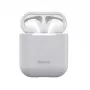 Baseus Silica Series ultra-dun siliconen beschermhoesje voor AirPods 1/2 grijs