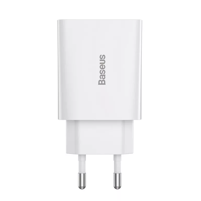 Baseus Speed Mini snellader, USB-C, PD, 3A, 20W (wit)