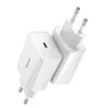 Baseus Speed Mini snellader, USB-C, PD, 3A, 20W (wit)