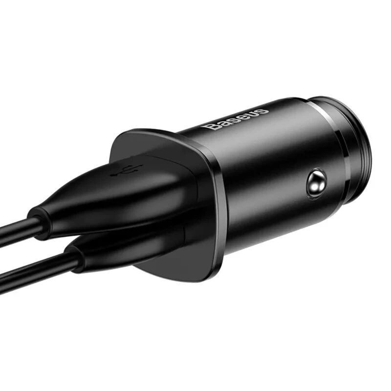 Baseus Square autolader PPS QC4.0 / PD3.0 5A 30W (zwart)