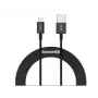 Baseus Superior snelle oplaad- en datakabel USB-A naar Lightning 2.4A 2m zwart