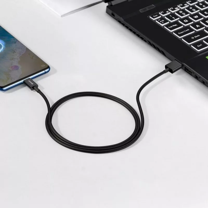 Baseus Superior snelle oplaad- en datakabel USB-A naar Micro USB 1m zwart
