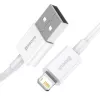 Baseus Superior Series Lightning-kabel, snelladen, data 2.4A, 1.5m wit (CALYS-B02)