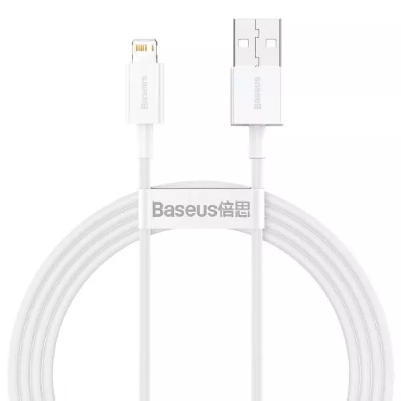 Baseus Superior Series Lightning-kabel, snelladen, data 2.4A, 1.5m wit (CALYS-B02)