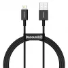 Baseus Superior USB-A naar Lightning Snel laad- en datakabel 1m Zwart (CALYS-A01)