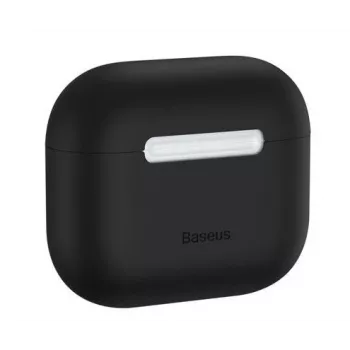 Baseus Thin Silicone Case voor Apple AirPods 3 - Zwart