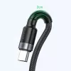Baseus Cafule SuperCharge USB-A naar USB-C-kabel, 40W, 5A, QC 3.0, 1 m, zwart/grijs
