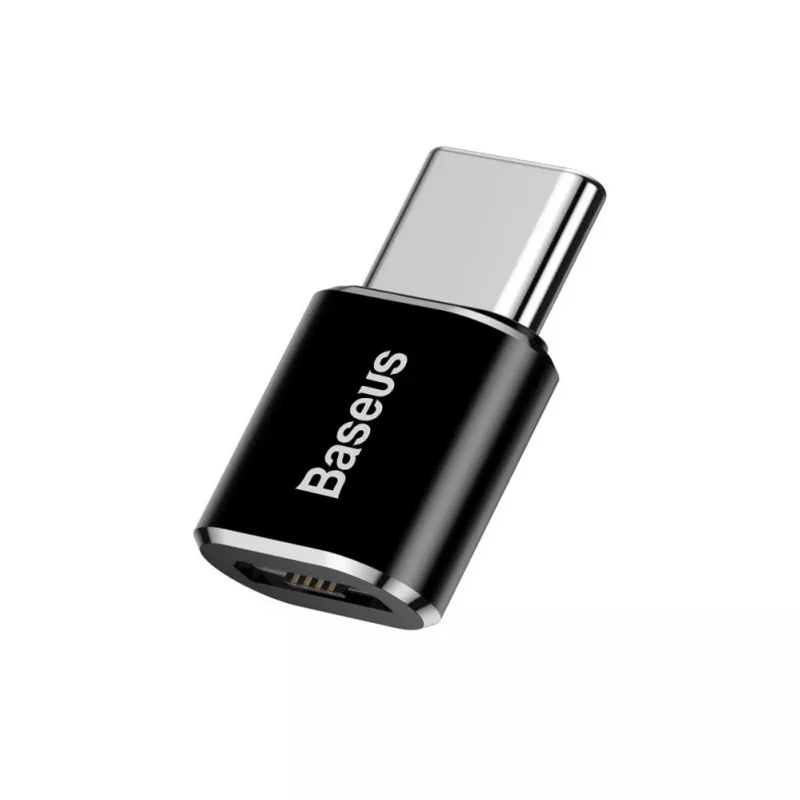 Baseus USB 2.0 Type-C naar Micro USB OTG-adapter (zwart)