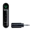 Baseus WXQY-01 Bluetooth 5.0 auto-AUX-ontvanger met Micro-USB-laadfunctie – 10 m bereik, 145 mAh, zwart