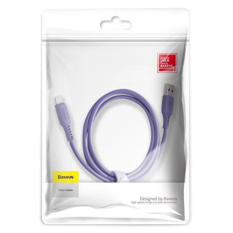 Baseus Yiven-kabel USB-A naar Lightning 2,4A 1,8m blauw paars
