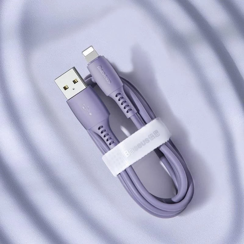 Baseus Yiven-kabel USB-A naar Lightning 2,4A 1,8m blauw paars