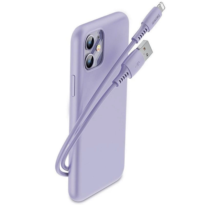 Baseus Yiven-kabel USB-A naar Lightning 2,4A 1,8m blauw paars