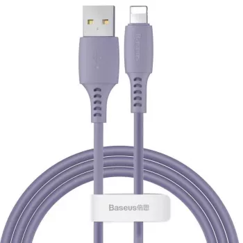 Baseus Yiven-kabel USB-A naar Lightning 2,4A 1,8m blauw paars