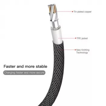 Baseus Yiven Lightning-kabel 1,8 m zwart (CALYW-A01)
