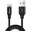 Baseus Yiven Lightning-kabel 1,8 m zwart (CALYW-A01)