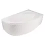 Badwand voor bad Cornea 140 - 1400mm badscherm, chroom, helder glas